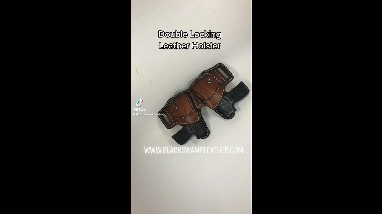 Double Locking Leather Holster