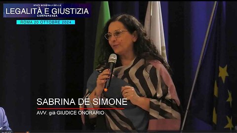 Conferenza Legalità e Giustizia: intervento della dott.ssa Sabrina De Simone