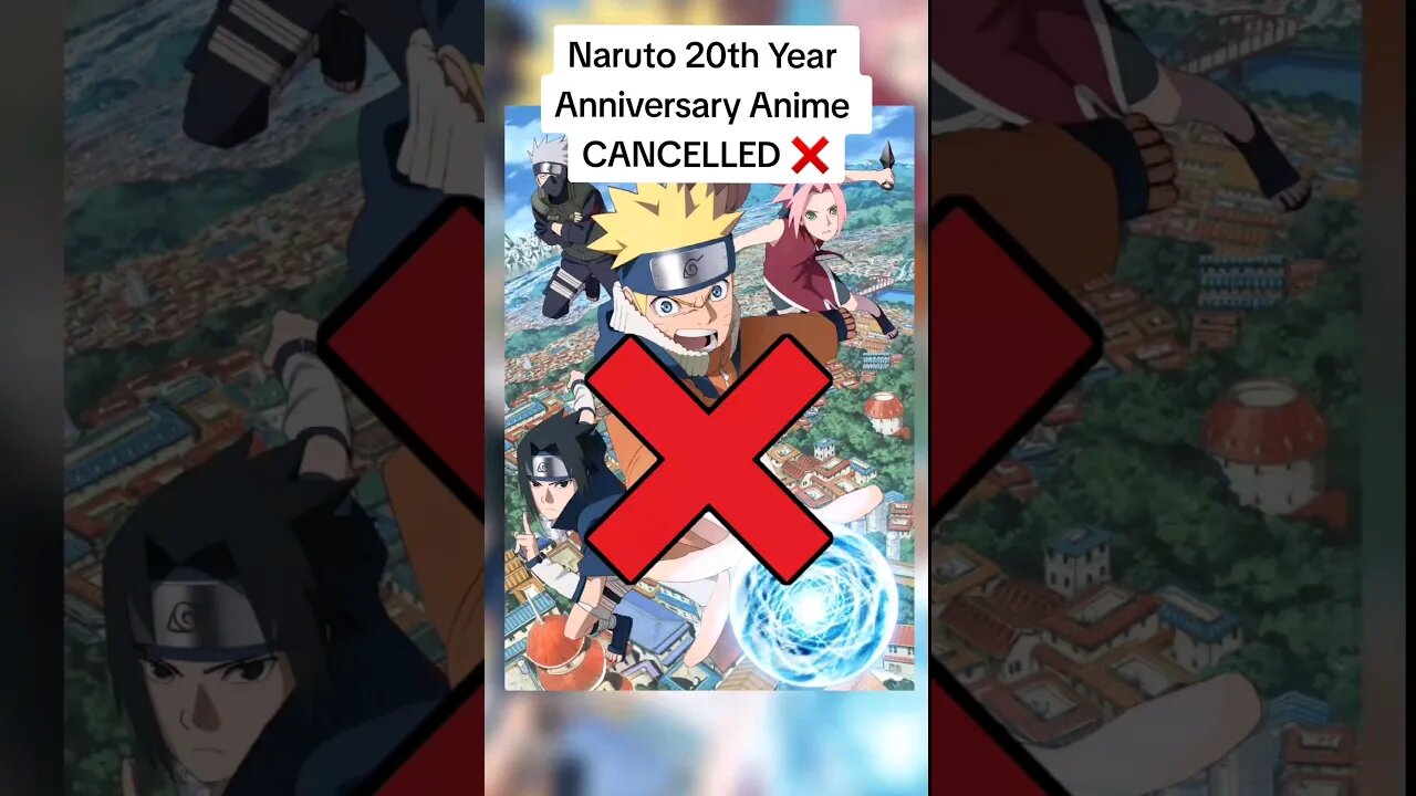 Naruto 20th Year Anniversary Anime CANCELLED ❌