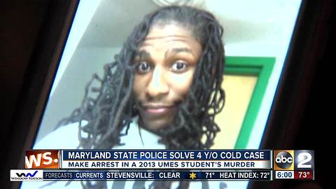 Baltimore man arrested for 2013 murder of UMES student