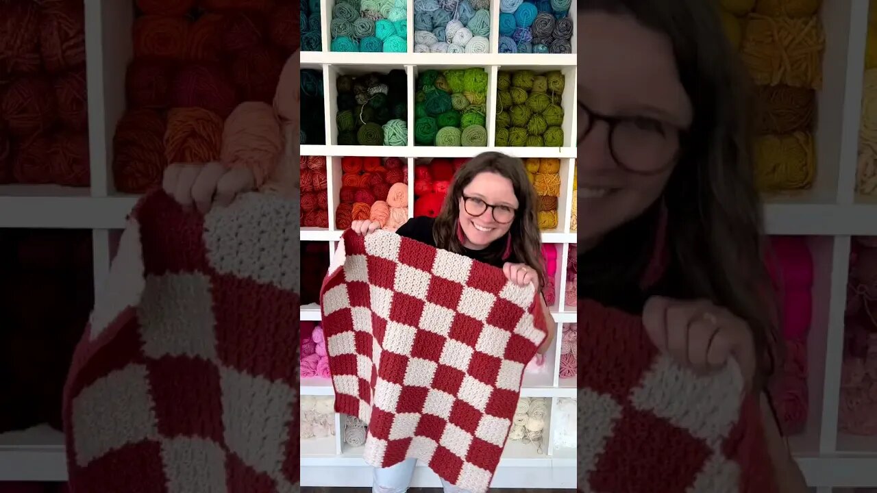 Did you see what I made my husband for his birthday?? #crochet #shorts #checkers #yarn