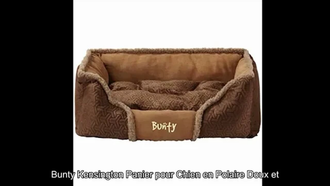 Bunty Kensington Panier pour Chien en Polaire Doux et Lavable Marron Taille S