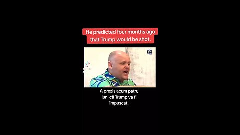 Exclusive!!!! Man PREDICTED Trumps Assassination Attempt 4 Months Ago!