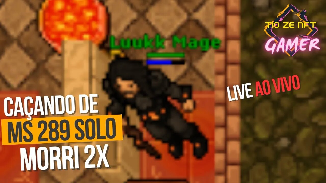 CAÇANDO DE MAGE MS SOLO LEVEL 289 - TIBIA #tibiammorpg