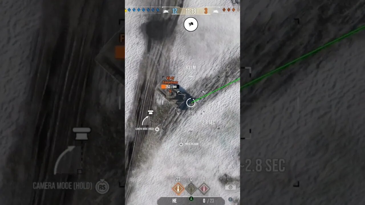 World of Tanks: got the kill right before someone else did. XD