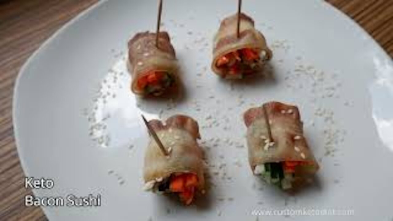 Keto Fried-Bacon Sushi