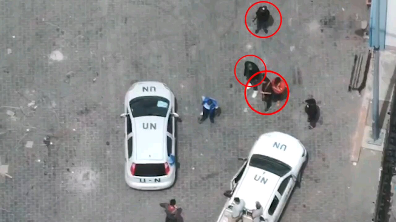 The UN in Gaza cooperating with Palestinazi Hamas Terrorists!