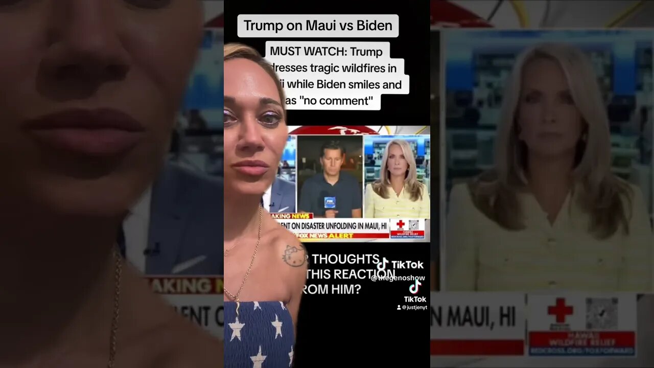 TRUMP ON MAUI VERSES BIDEN #viral #trending #maui #biden #trump #donaldtrump #facts #viralvideo