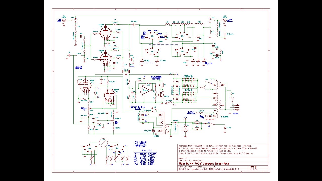 Hanging out, working on my linear amp