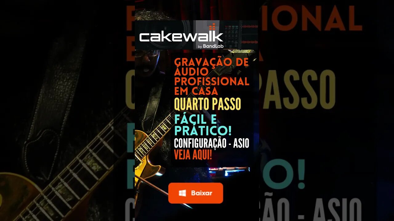 Configuração ASIO (Asio4all) | Cakewalk By BandLab | Como editar música #shorts