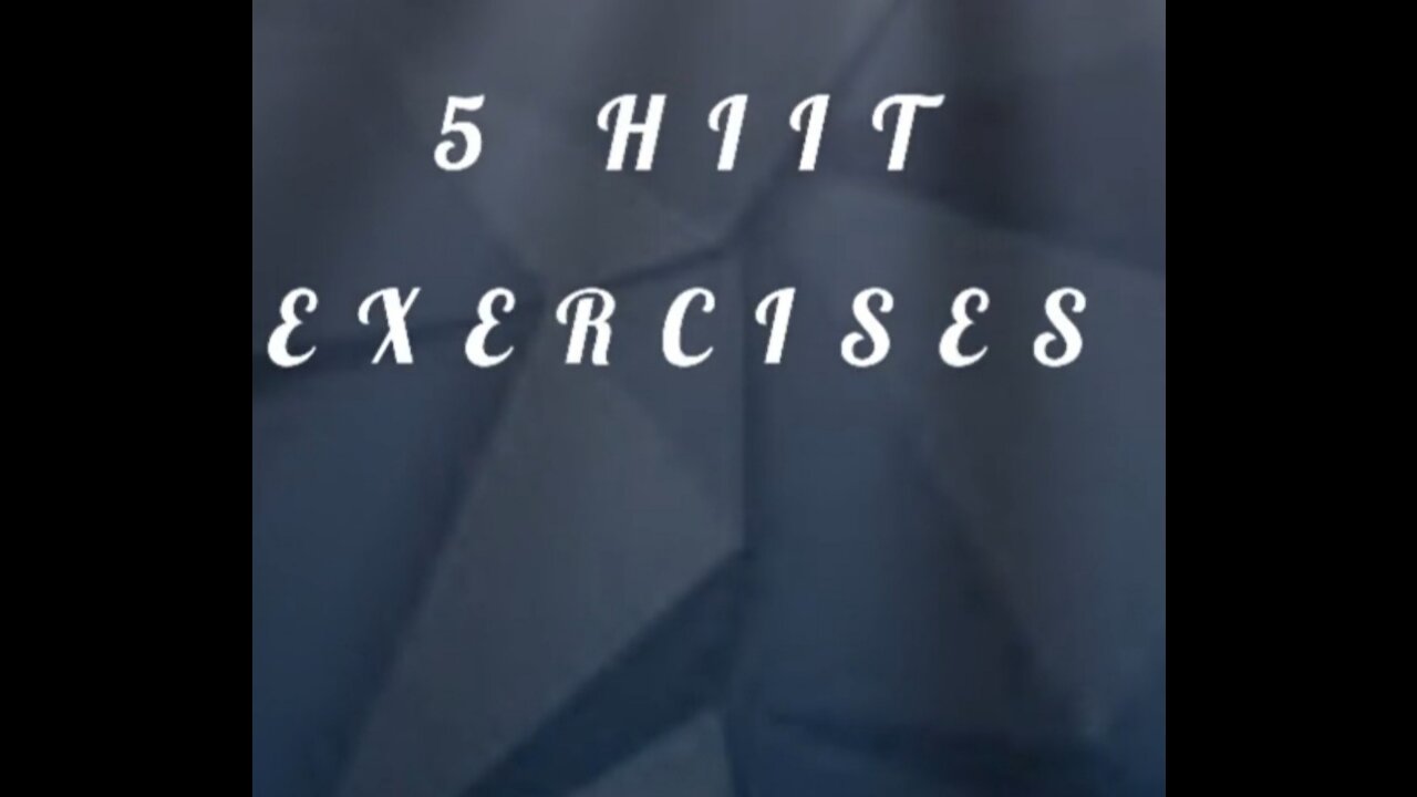 5 Hiit Exercises