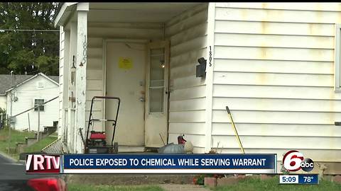 Police exposed to chemical while serving warrant in Kokomo