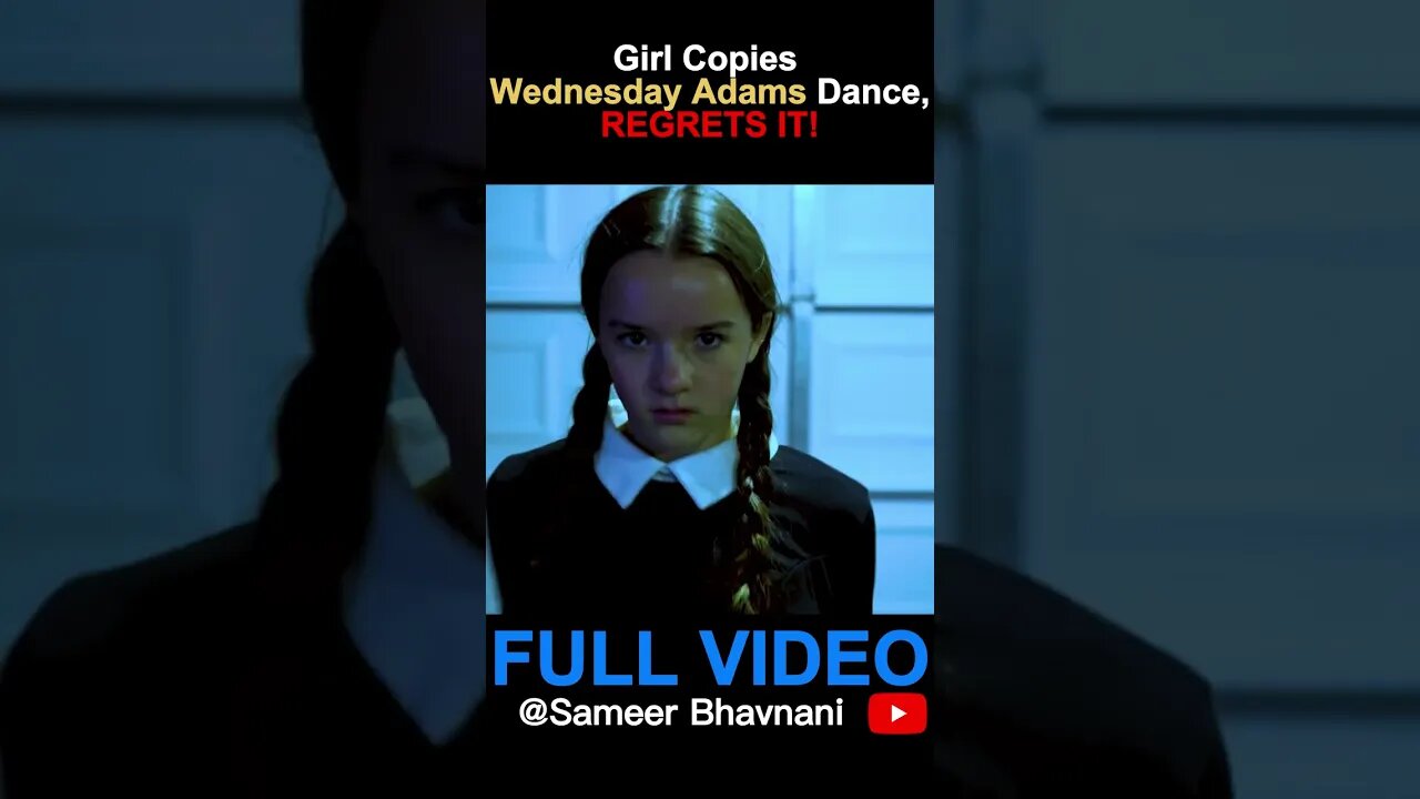 Girl Copies Wednesday Adams Dance,REGRETS IT!