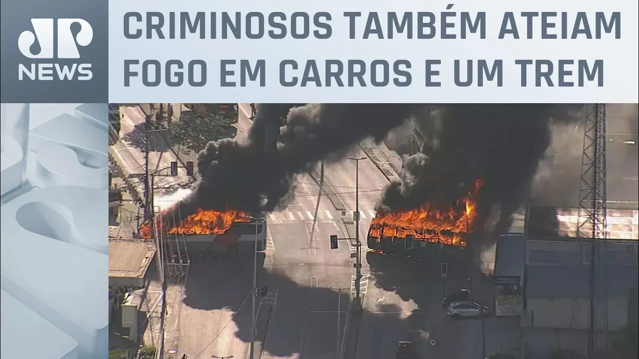 Já são aproximadamente 40 ônibus incendiados no RJ após retaliação por morte de miliciano