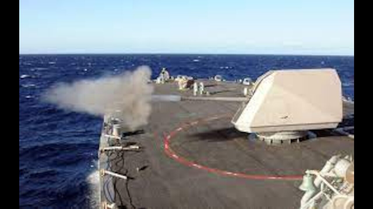 Firing 57mm Cannon! Off Combat Ship