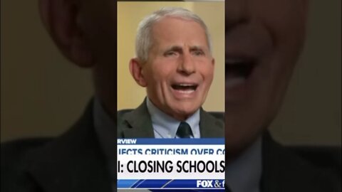 Dr Fauci Caught in Lies about Closing Schools #shorts #drfauci