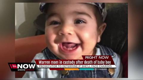 Warren mother in custody after death of baby boy