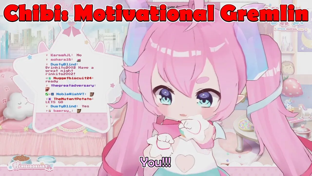 @chibidoki : Motivational Gremlin #vtuber #clips