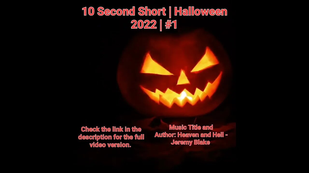 10 Second Short | Halloween 2022 | Halloween Music #Halloween #shorts #halloween2022 #1