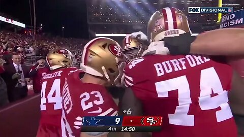 Christian McCaffrey scored touchdown untouched, Jerry Rice appears | #DALvsSF #playoffs | 1/22/23