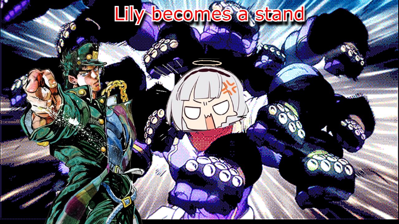 vtuber Shirayuri Lily becomes a JoJo stand and attacks