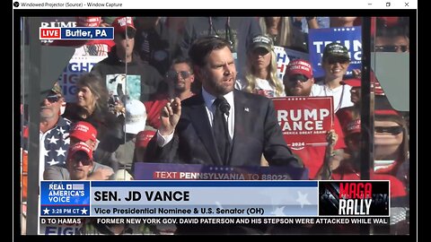 JD VANCE at Butler PA