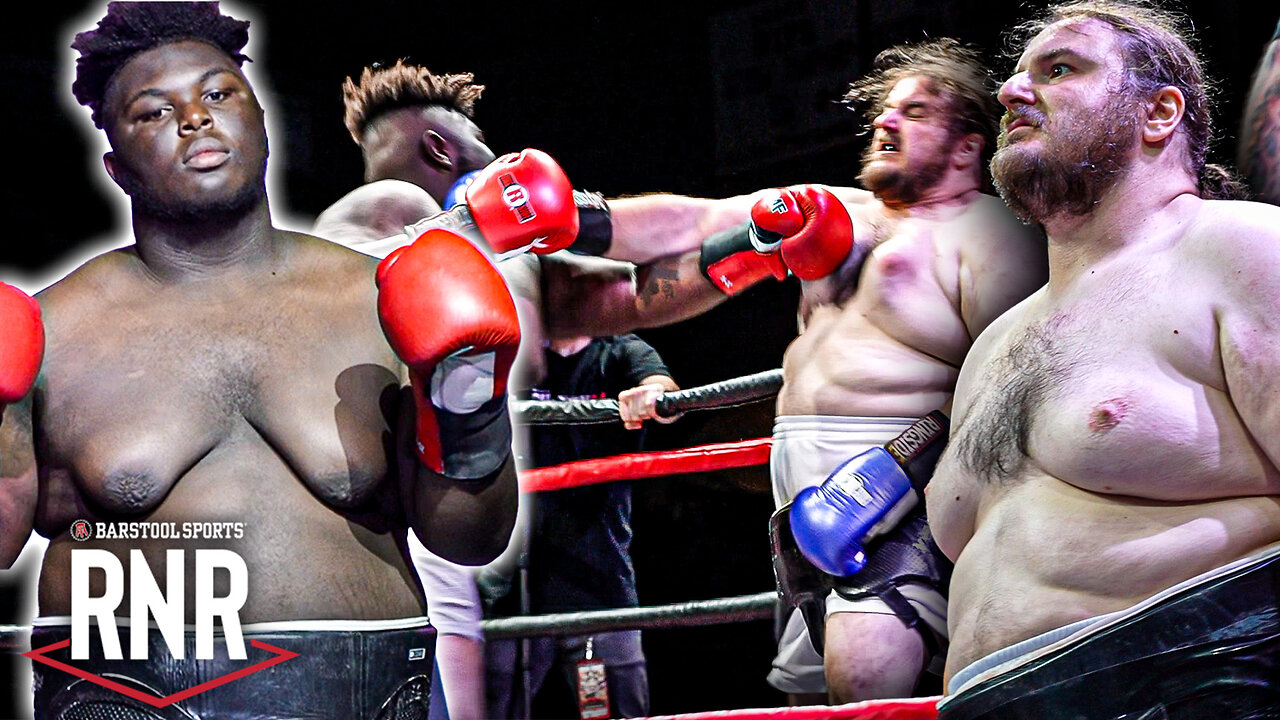 Large Chested Men Throw Their Weight Around In The Ring