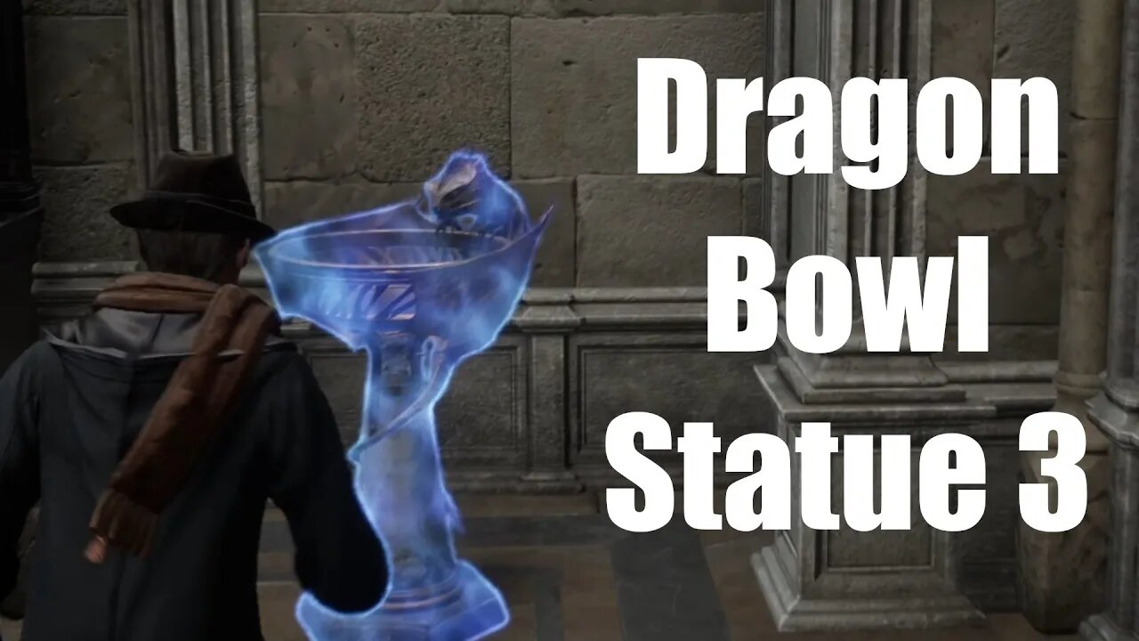 Hogwarts Legacy Dragon Bowl Statue 3