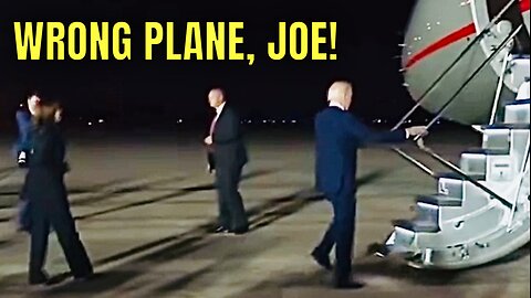 Did Joe Biden get on the WRONG PLANE Last Night? 😂🤣