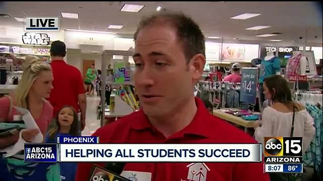 Phoenix Kohl's helping students succeed with school supplies