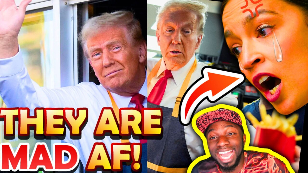 🚨AOC & MSDNC TRIGGERED By Trump's EPIC Kamala TROLL As He Works FRIES At McDonalds!