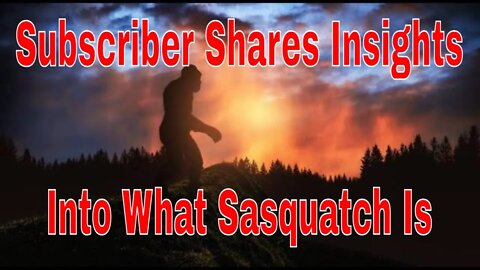 A Subscriber Shares Insights Into What Sasquatch Is