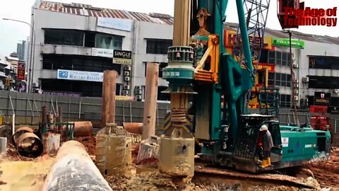 Роторная буровая установка и буронабивная машина используют самые современные технологии