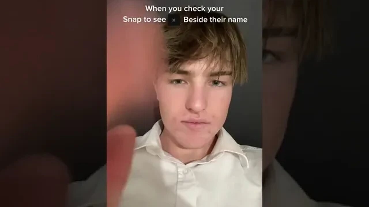 When You Check Your Snap To See X Beside Their Name Video By User itssam #Shorts