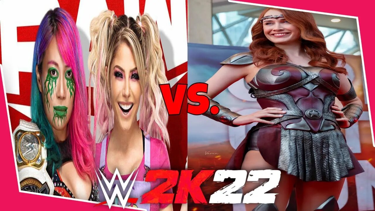 WWE 2K22 | ALEXA BLISS & ASUKA V QUEEN MAEVE! | Requested 2 Out Of 3 Falls Match [60 FPS PC]