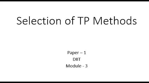 Transfer Pricing Selection of Method