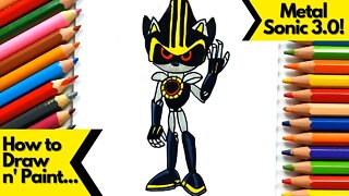 How to draw and paint Metal Sonic 3.0