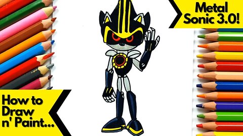 How to draw and paint Metal Sonic 3.0
