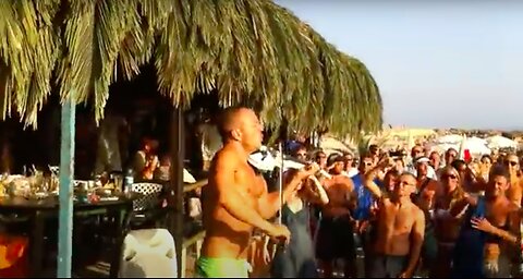 IBIZA BEACH PARTY - Micah the Violinist & Marcello Marchitto live @ satrinxa sep. 2012 PART 3