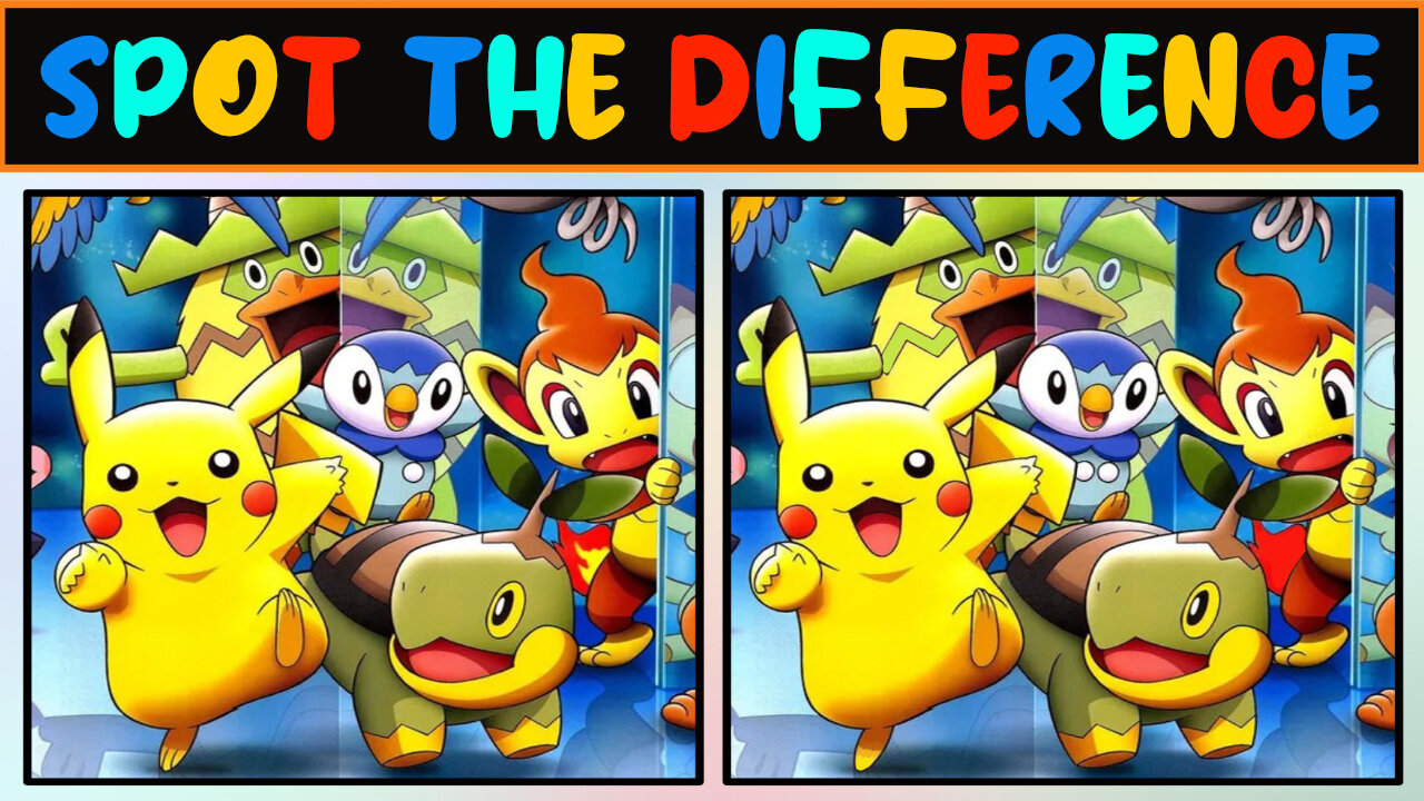 Spot the Difference - Pokémon Edition - 5 Puzzles of Find the difference