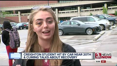 Creighton student involved in a hit and run speaks 6pm