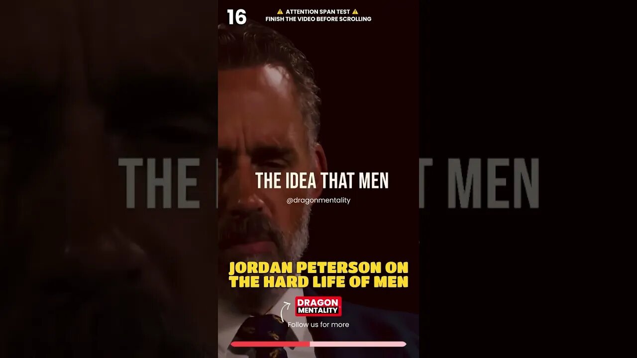 Psychologist explains the "HARD LIFE OF MEN" | Jordan Peterson #jordanpeterson #psychology