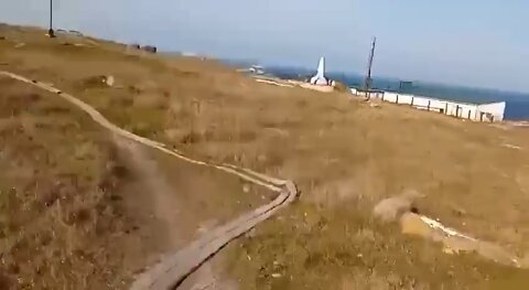 Video evidence that Russian missile cruiser "Moskva" took part in destruction of Zmeiny Island.