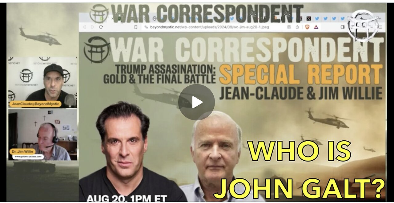 JEAN CLAUDE W/ Jim Willie MORE ON THE DOLLAR COLLAPSE. TICK TOCK USD FAILING. TY JGANON, SGANON