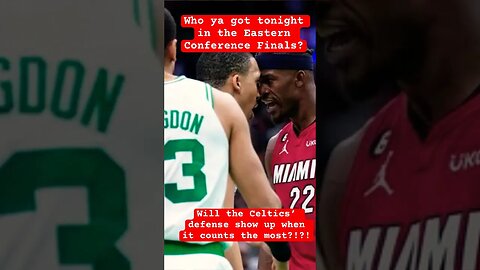 Can the 🍀Celtics’🍀defense show up when they need it most? Who ya got in tonight? #celtics #heat