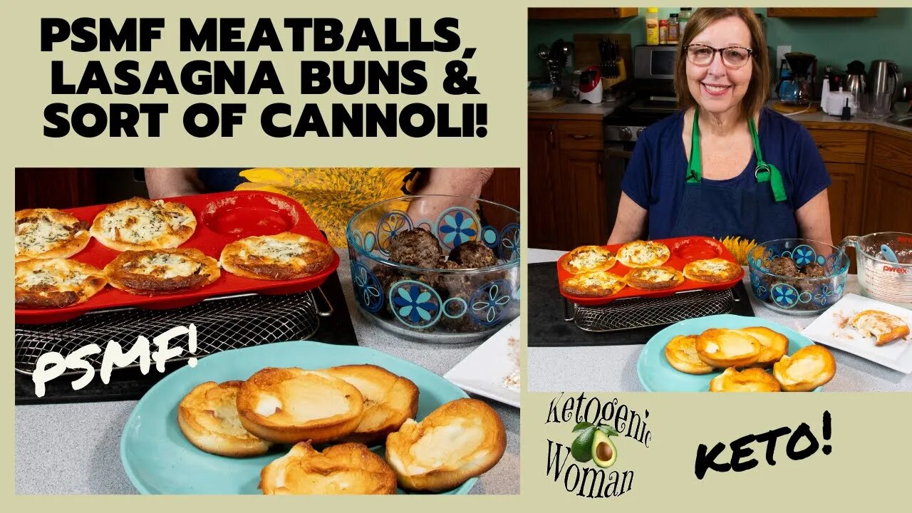 Keto Meal Prep | Lean Protein PSMF Meatballs (StayFitness), Lasagna Buns and Cannoli Buns