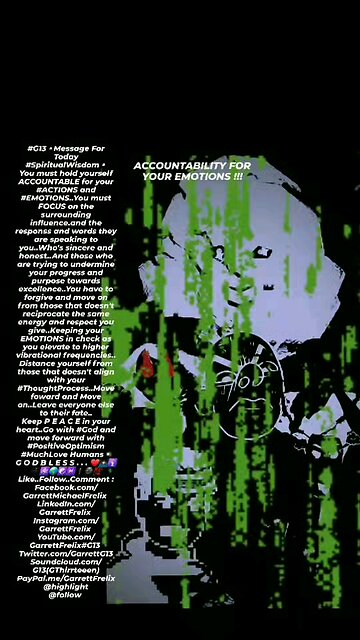 ▪︎ACCOUNTABILITY FOR YOUR EMOTIONS▪︎