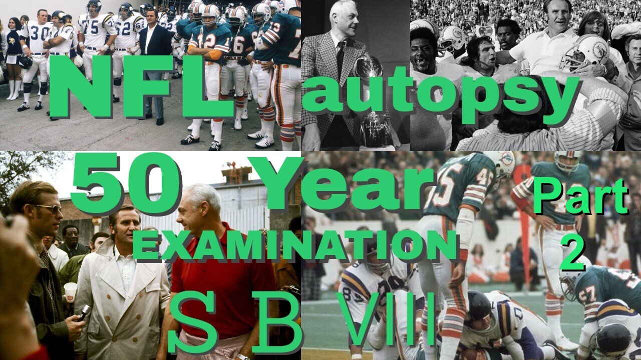 NFL AUTOPSY 1973 VIKINGS & Dolphins Season highlights including playoffs