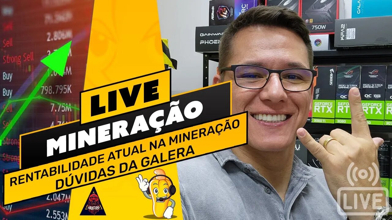 📽️ LIVE! BATE PAPO E TIRA DÚVIDAS - RENTABILIDADE NA MINERAÇÃO / TIRA DÚVIDAS DA GALERA