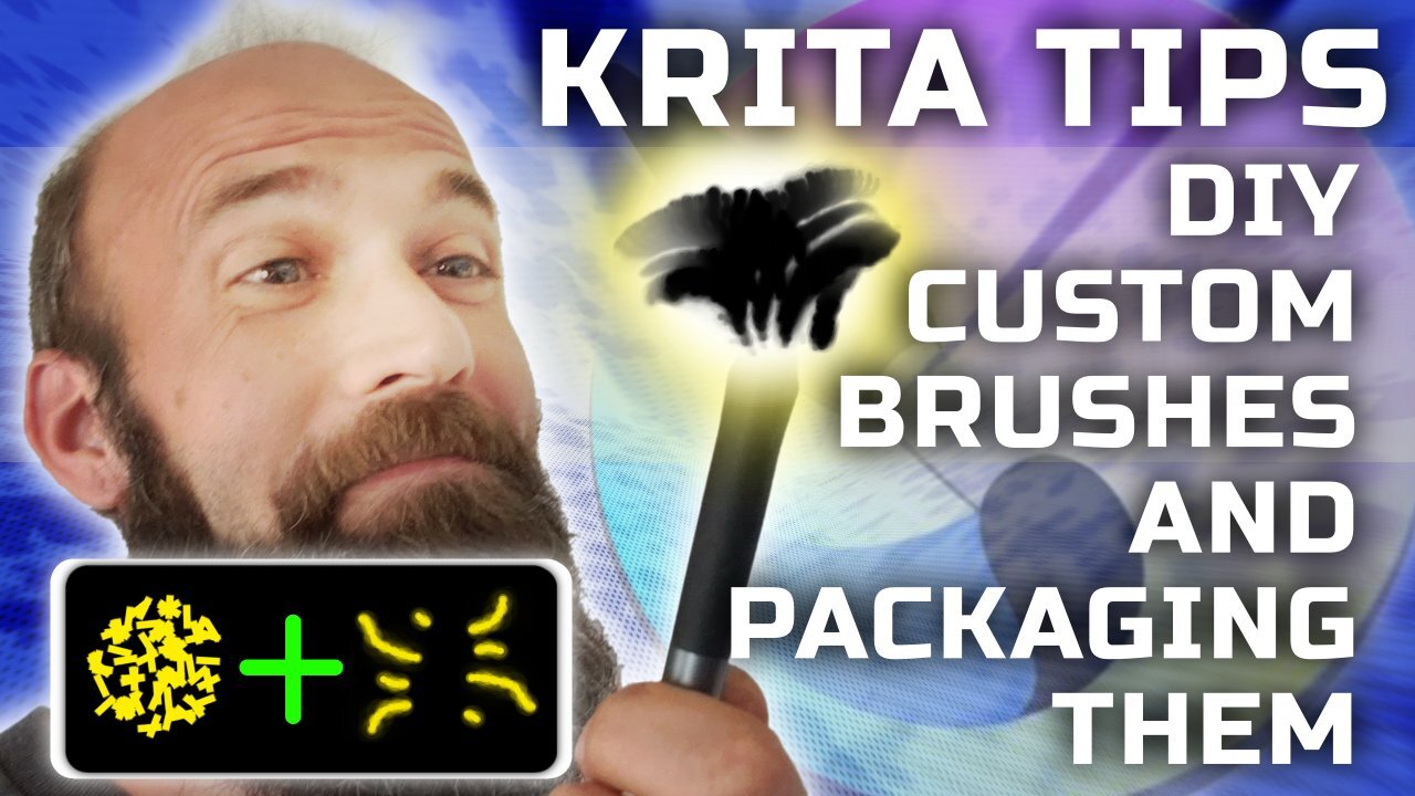 Krita Tips - DIY Custom Brushes And Packaging Tricks